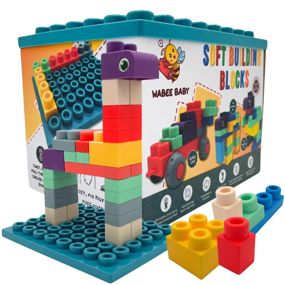 40 Pieces with Baseboard - Ideal for Kids and Toddlers