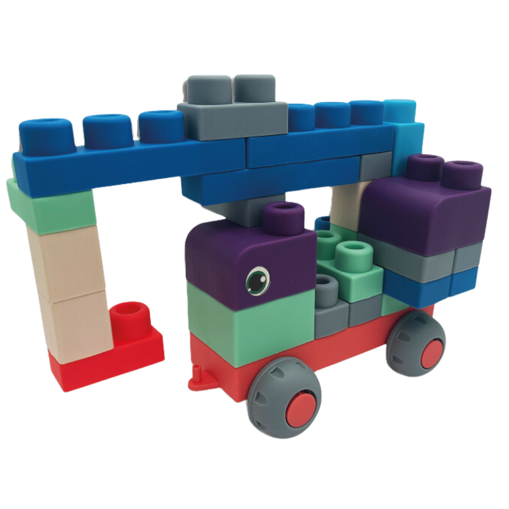 40 Pieces with Baseboard - Ideal for Kids and Toddlers